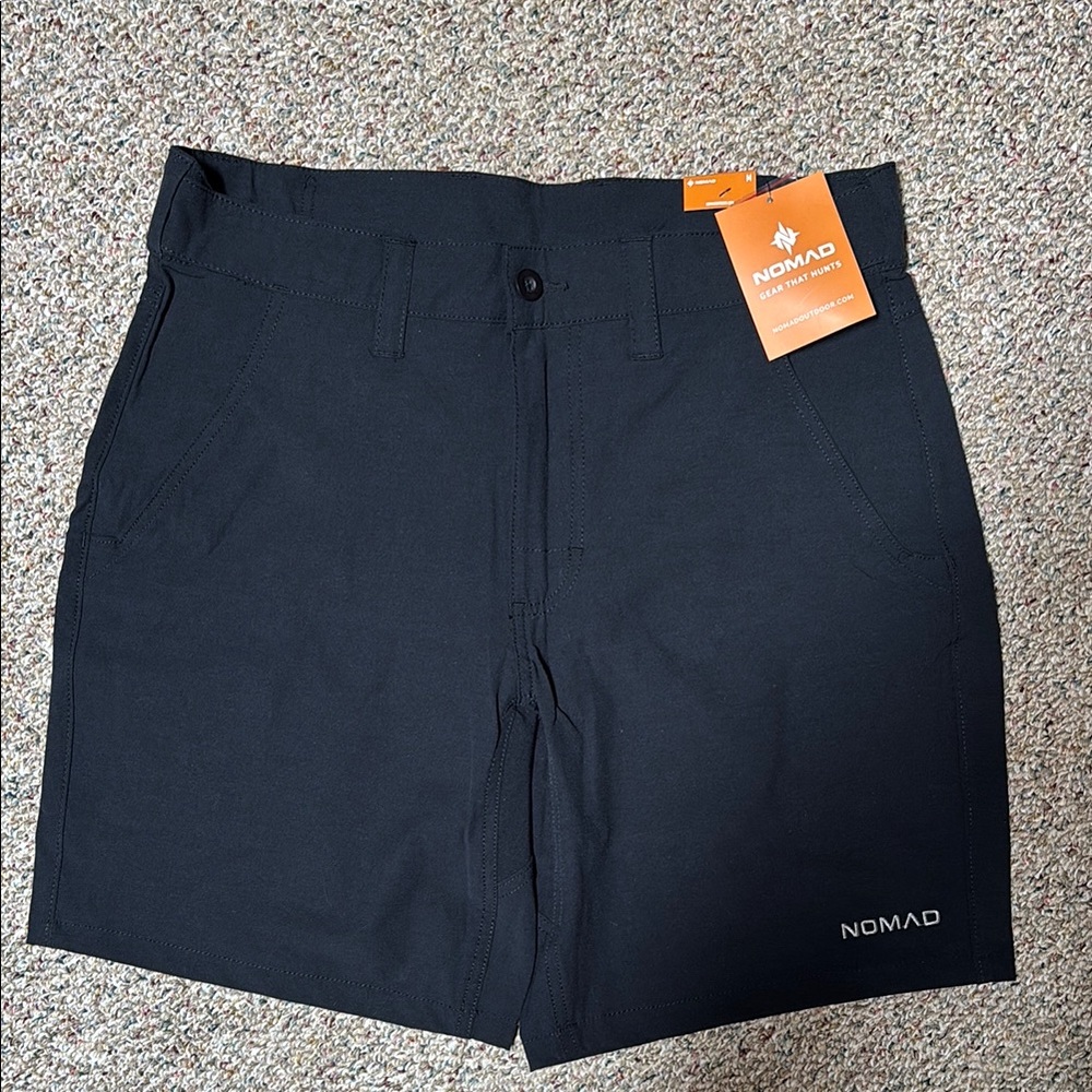 Nomad Black Athletic Shorts Performance Design
